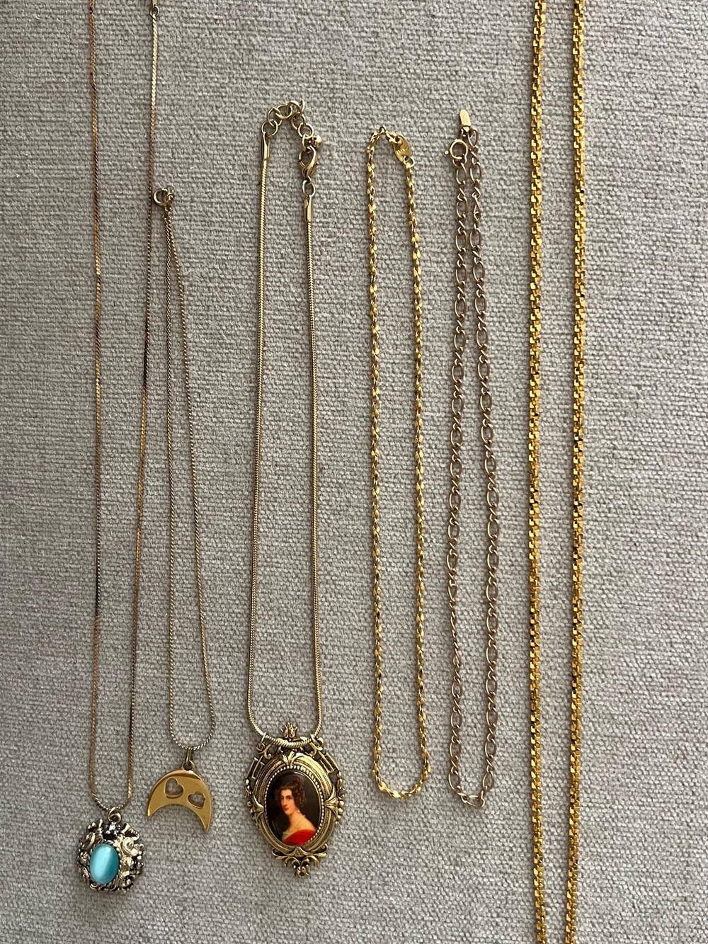 Vintage necklace lot of (6) signed Sarah Cov, ART, Monet, Avon, Premier Designs